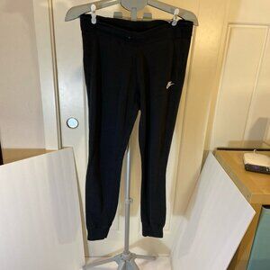 RBX Black Ribbed High-Waist Leggings with Pockets Women’s Medium